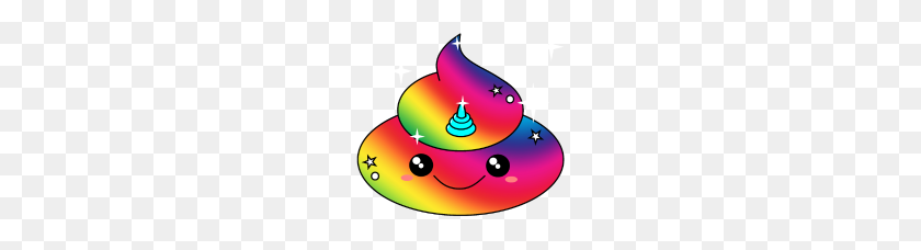 190x168 Poopicorn Poop Emoji Unicornio Poo Camisa De Regalo - Rainbow Poop Emoji Png
