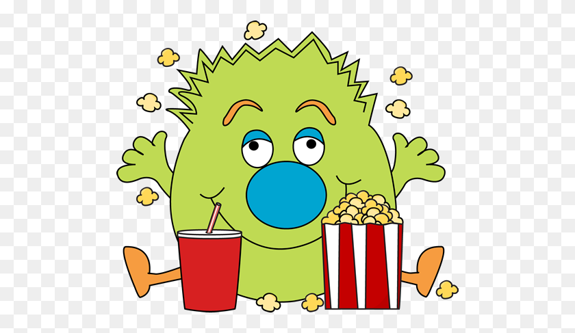 500x427 Popcorn Clipart Funny - Tongue Out Clipart