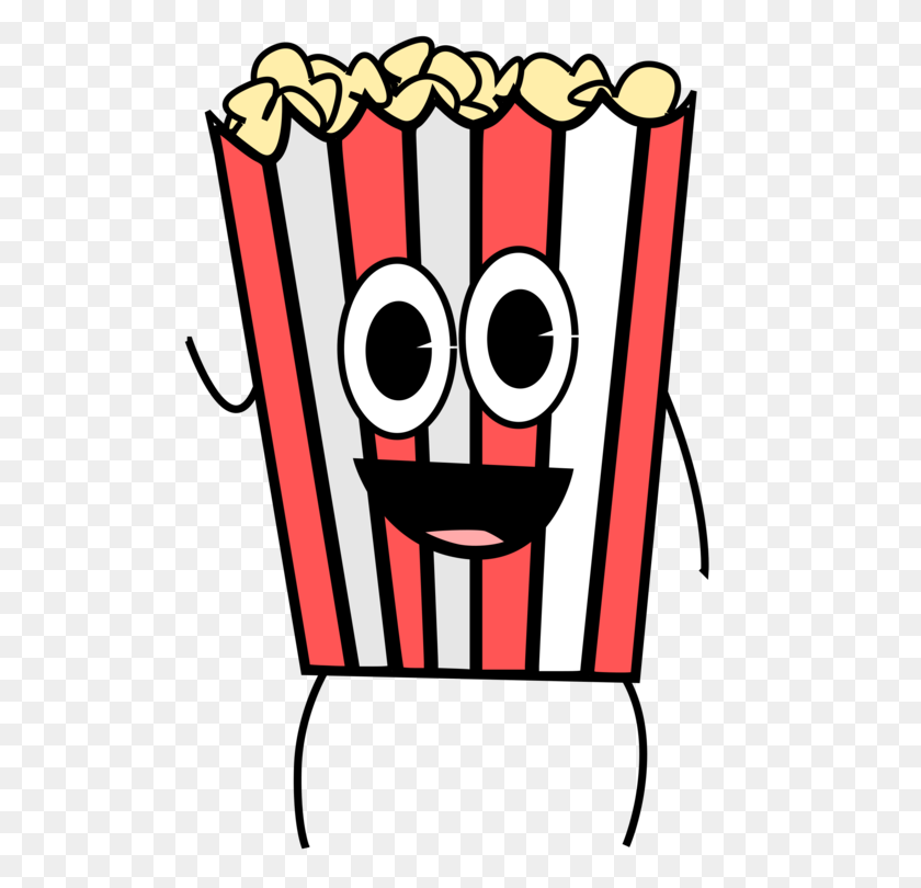 530x750 Popcorn Fast Food Cartoon Drawing - Popcorn Bag Clipart