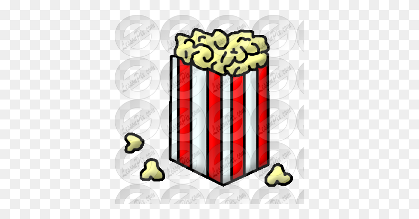 380x380 Popcorn Picture For Classroom Therapy Use - Popcorn Bag Clipart
