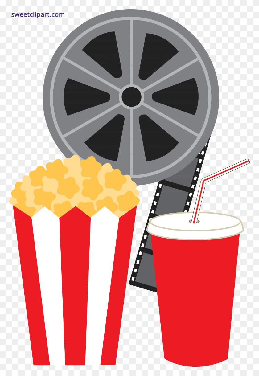 5296x7877 Popcorn Soda And Movie Clipart - Rim Clipart