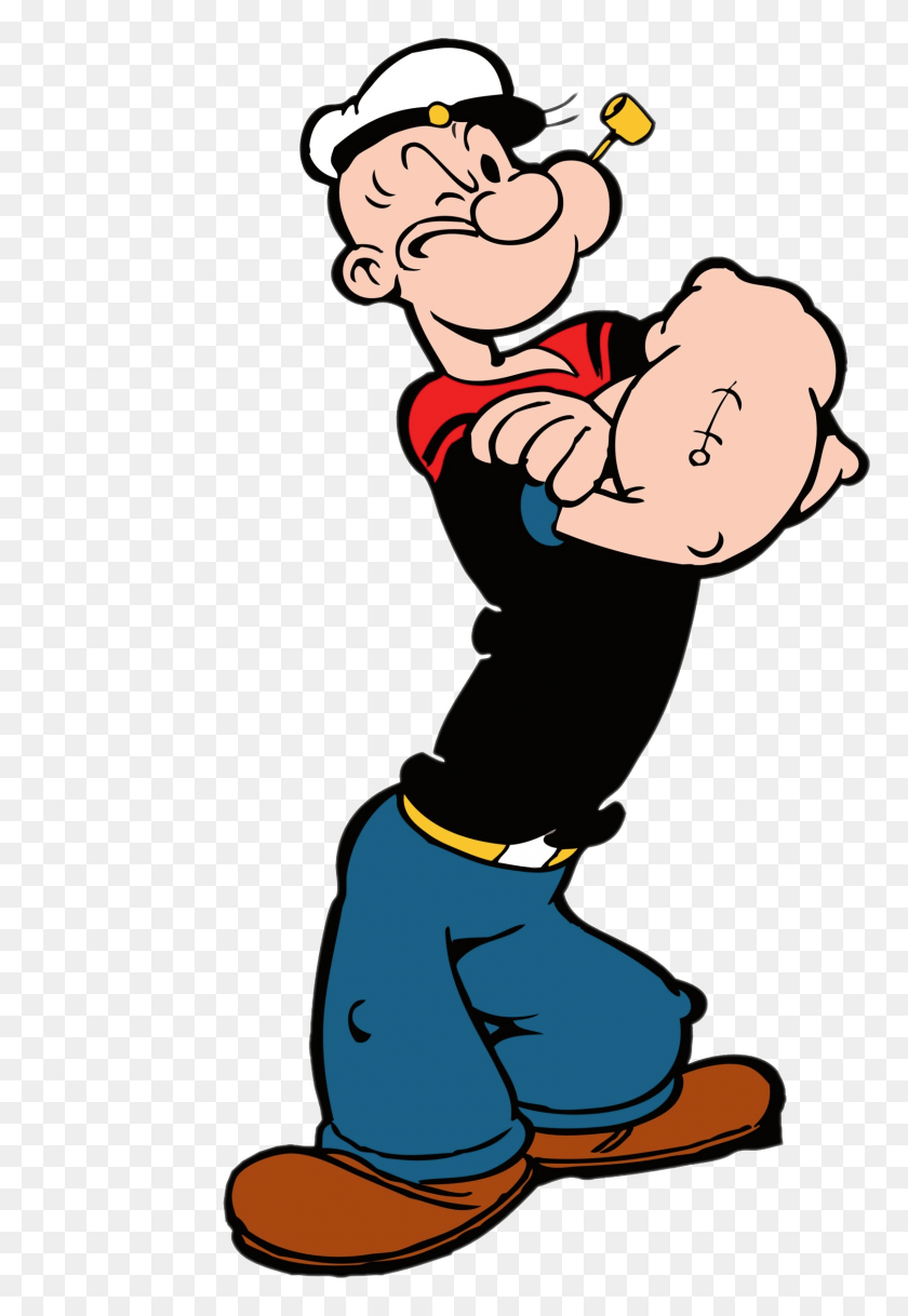 1616x2400 Popeye Arms Crossed Transparent Png - Crossed Arms Clipart