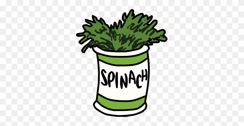 317x374 Popeye Spinach Clipart Clipartxtras Png - Spinach Clipart