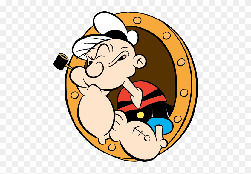 500x523 Popeye The Sailor Man Clip Art Cartoon Clip Art - Pull Clipart
