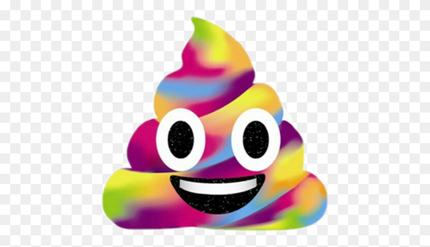 445x423 Popo Emoji Colorful - Playdoh Clipart