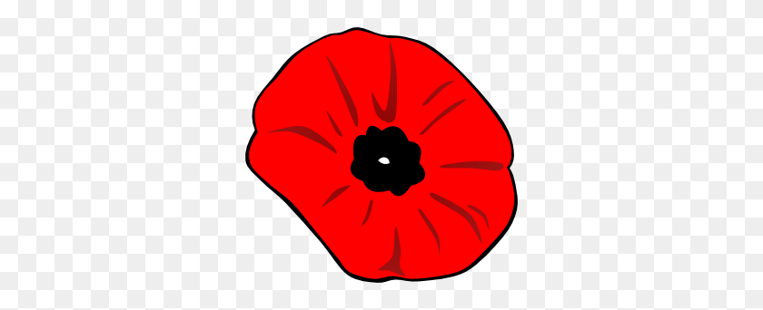 300x282 Poppy Remembrance Day Clip Art Artistry - Ww1 Clipart