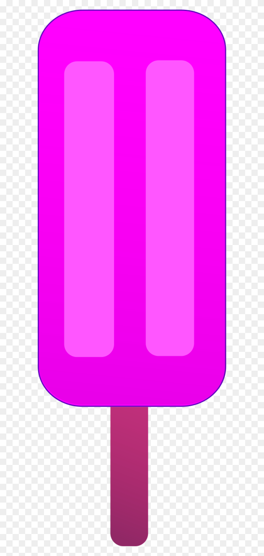600x1710 Popsicle Clipart One - Popsicle Clipart