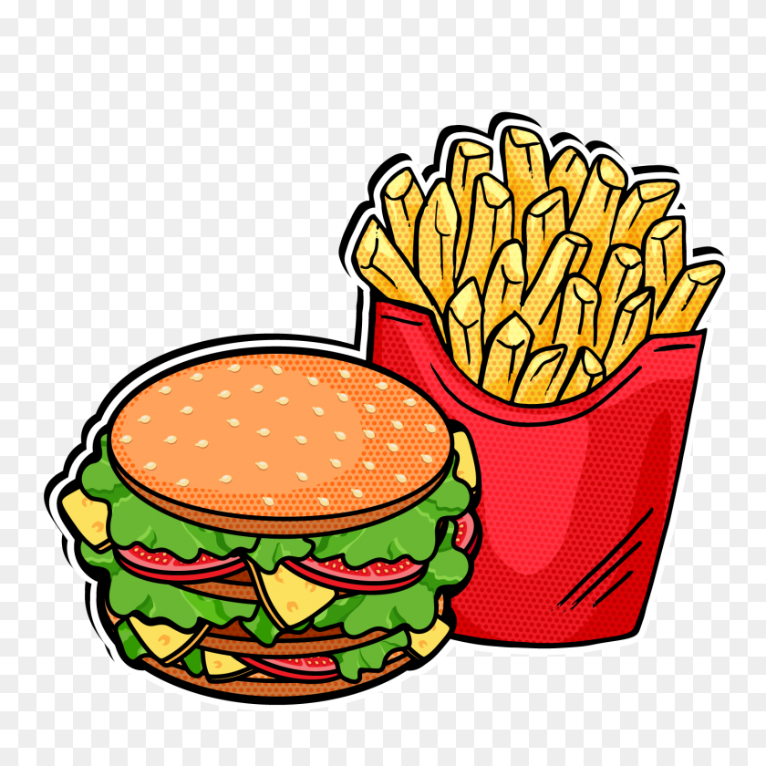 1458x1458 Популярные И Популярные Стикеры Для Бургеров - Клипарт Burger King