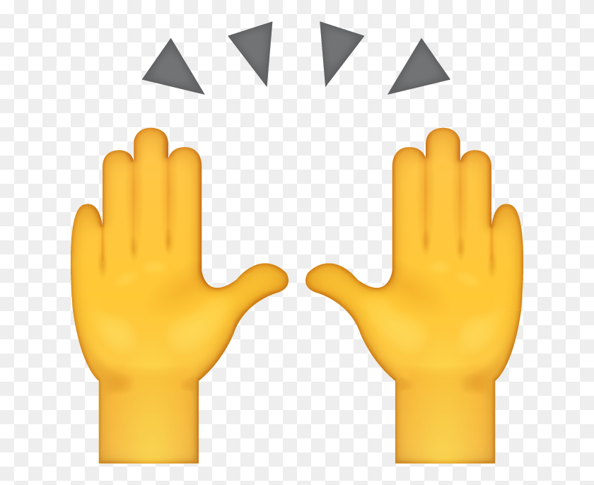 641x626 Popular And Trending Clap Stickers - Hands Up PNG