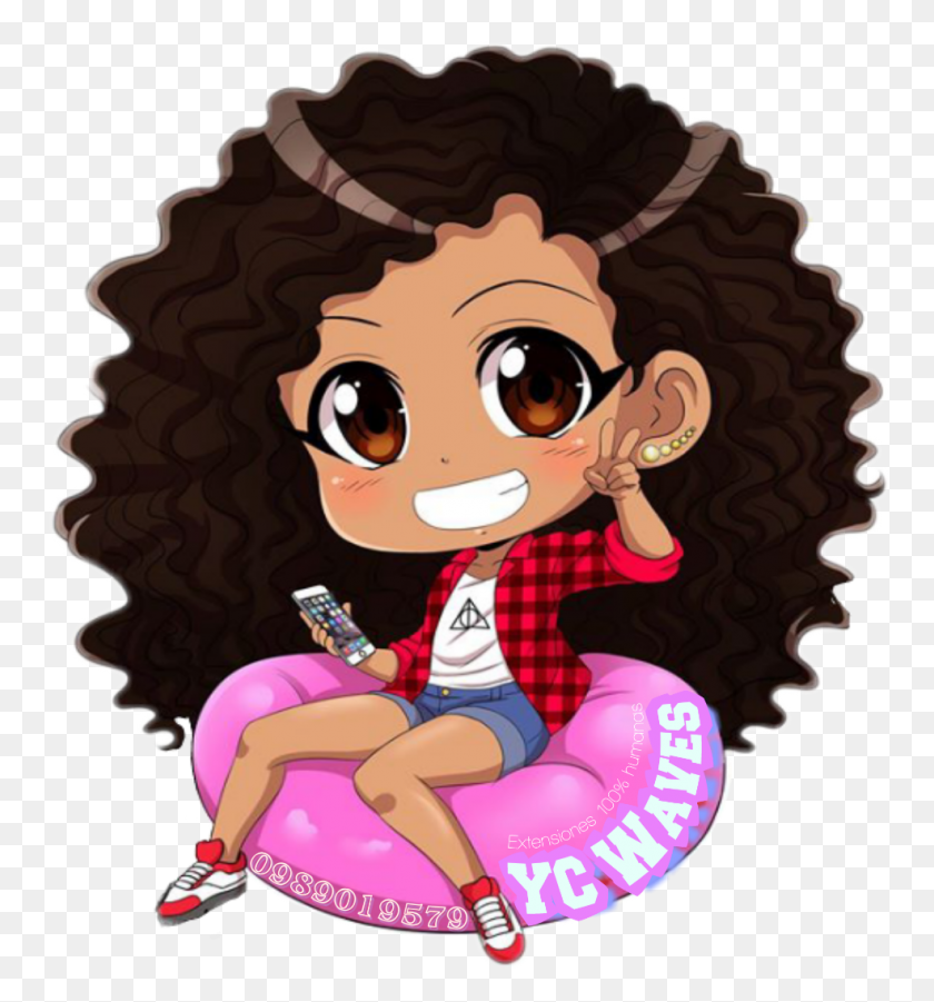 985x1063 Popular And Trending Curly Stickers - Wavy Hair Clipart