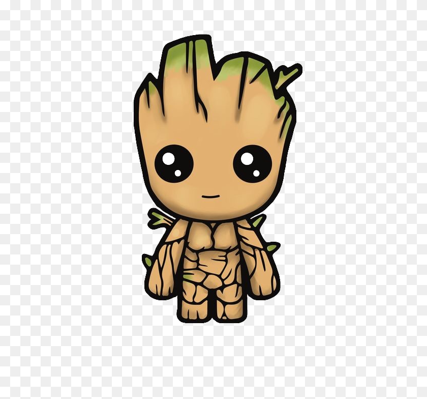 640x724 Popular And Trending Groot Stickers - Baby Groot Clip Art