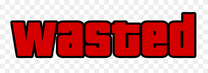 1812x552 Popular And Trending Gta Stickers - Wasted Gta PNG