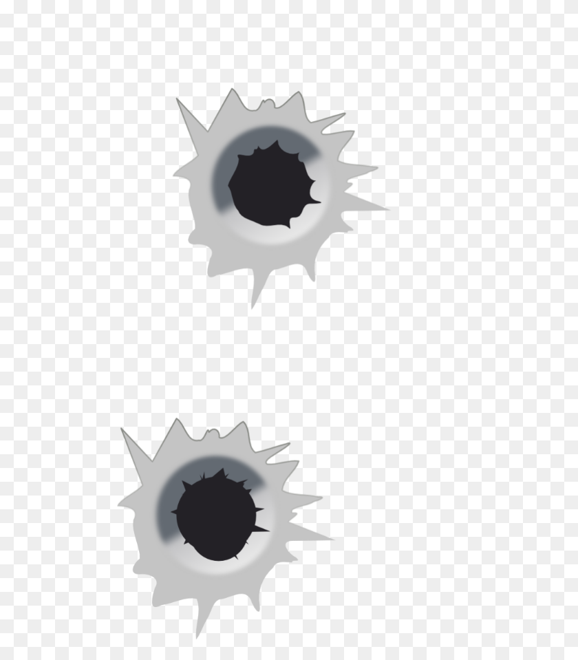500x899 Popular And Trending Holes Stickers - Bullet Hole PNG