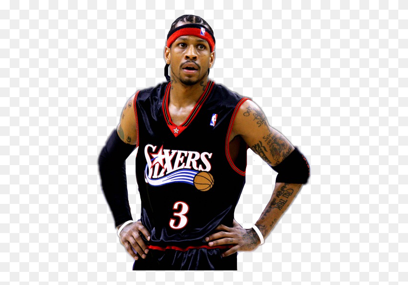 443x527 Popular And Trending Iverson Stickers - Allen Iverson PNG