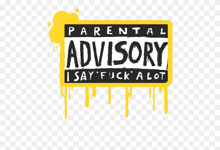 480x513 Popular And Trending Parentaladvisory Stickers - Parental Advisory PNG