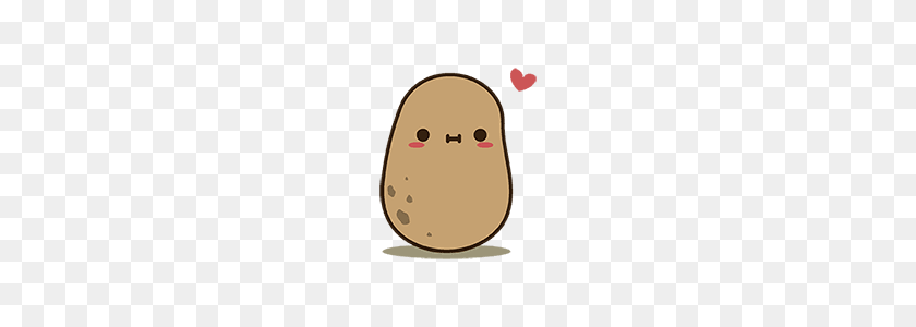 240x240 Popular And Trending Potato Girl Stickers - Yam Clipart