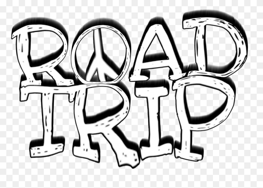 2289x1593 Popular And Trending Roadtrip Stickers - Road Trip Clipart Black And White