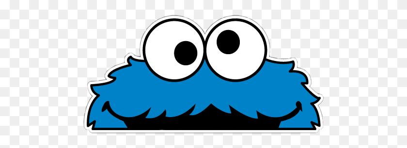 498x246 Popular And Trending Sesamestreet Stickers - Sesame Street Cookie Monster Clipart
