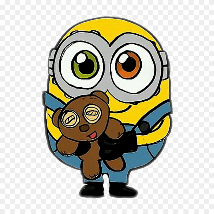 786x786 Popular And Trending Stickers - Minion Eyes Clipart