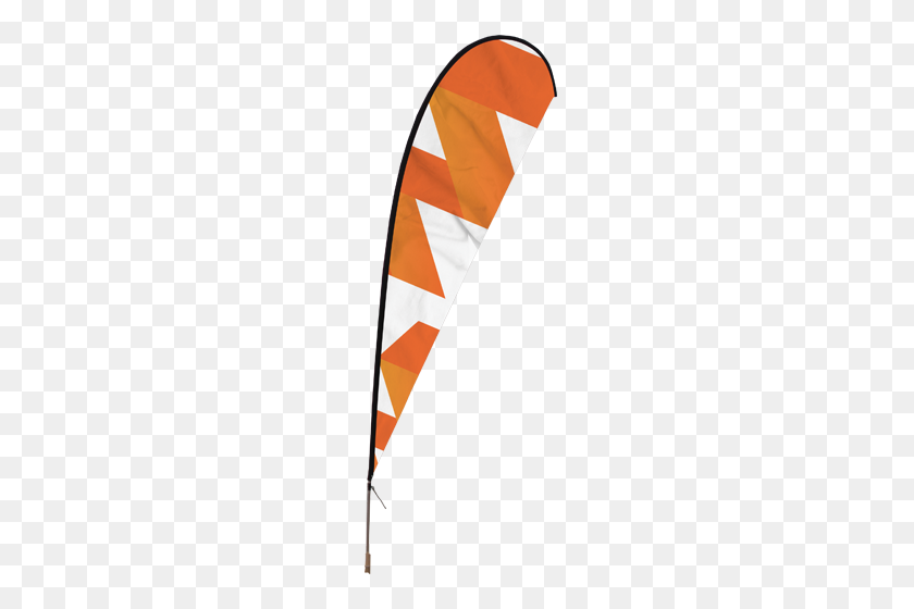 500x500 Popular Beach Flag - Flag Pole PNG