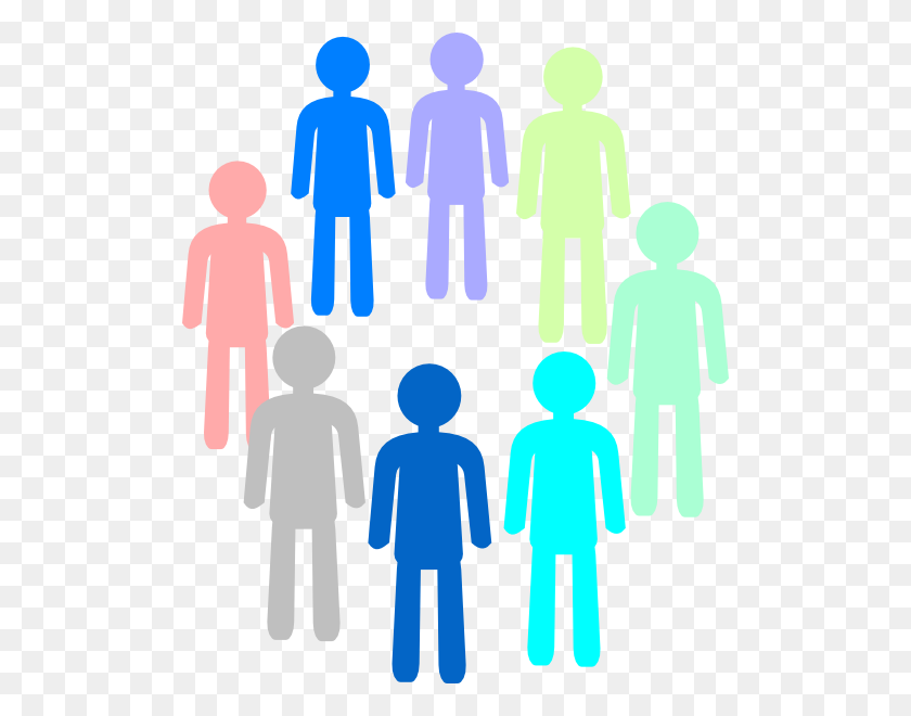 504x600 Population Color Group Clip Arts Download - Small Group Clipart
