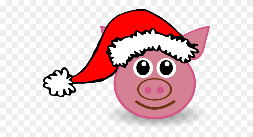 555x395 Pork Clipart Christmas Pig - Hog Clipart Black And White