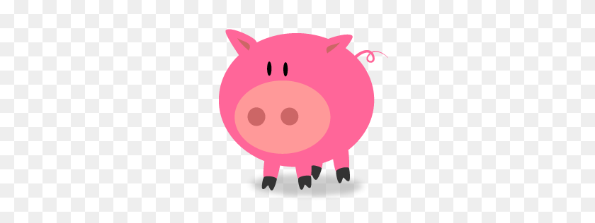256x256 Pork Clipart Pink Pig - Baby Pig Clipart