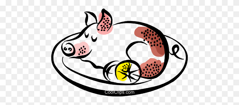 480x309 Pork Royalty Free Vector Clip Art Illustration - Pork Clipart