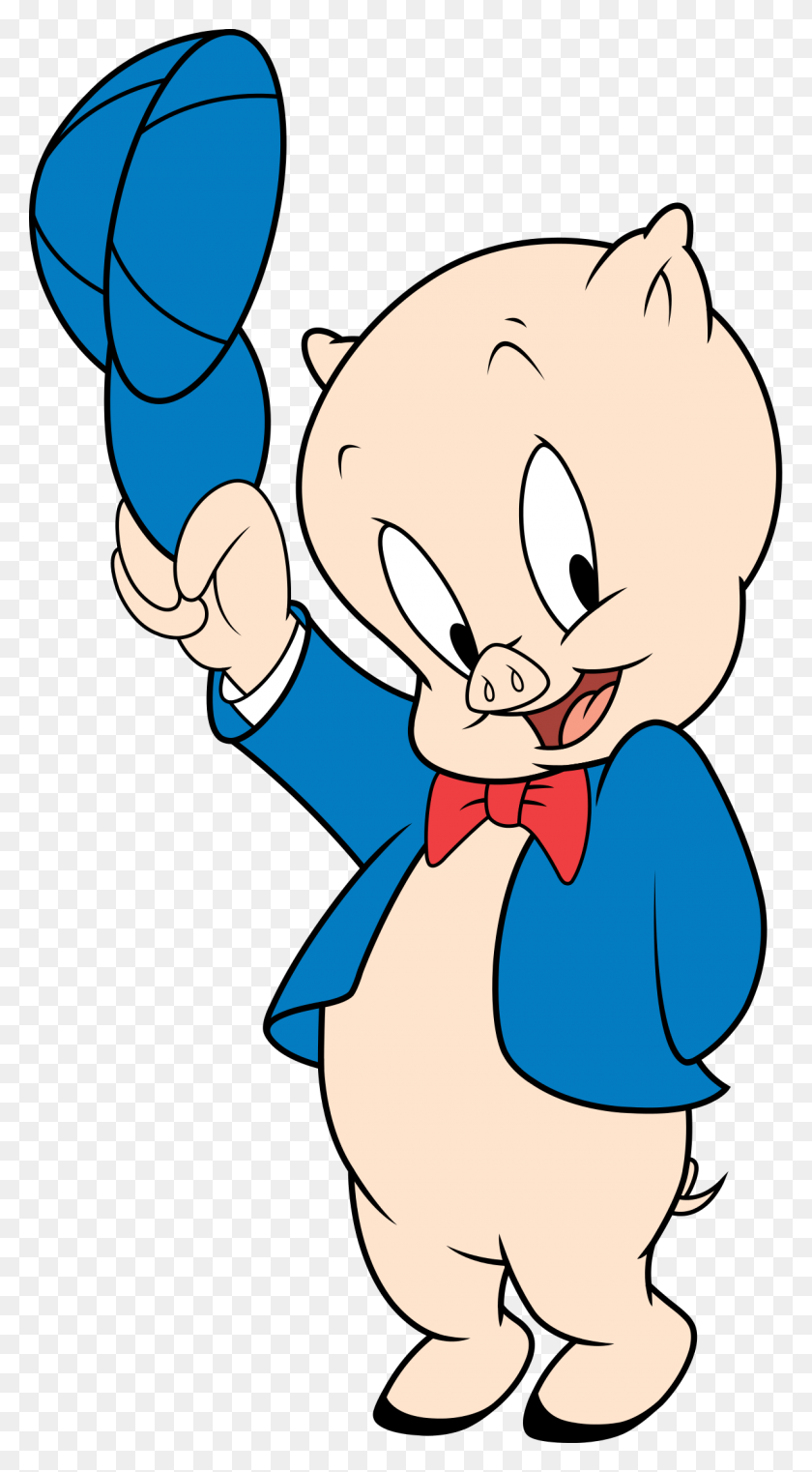 1200x2250 Porky Pig - Pig Butt Clipart