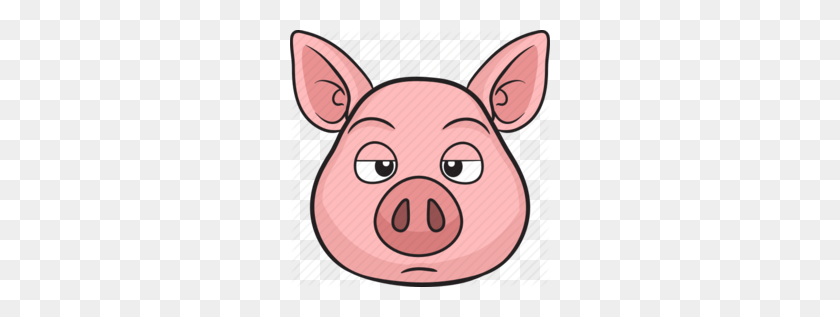 260x257 Porky Pig Scared Clipart - Porky Pig PNG