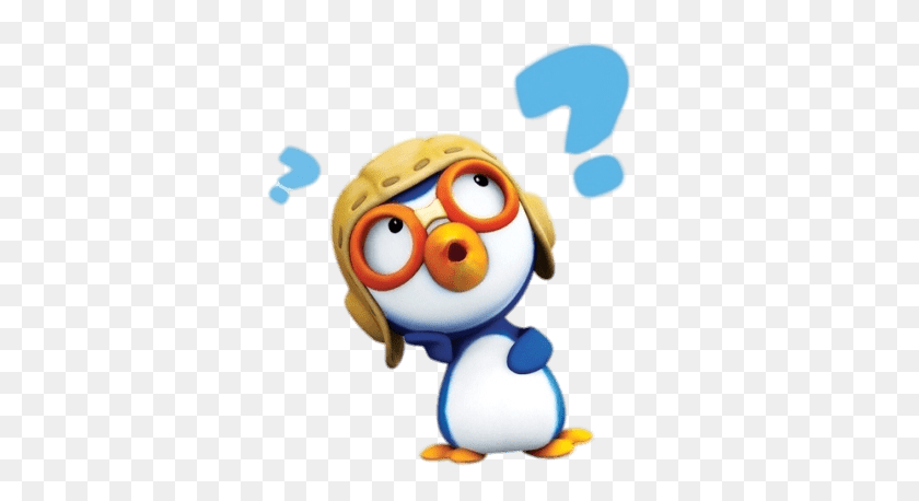 365x398 Pororo Confused Transparent Png - Confused PNG