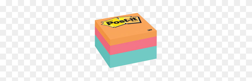 383x212 Post Notes Cube X Hojas Por Pad Aqua Wave Colors - Post It Png