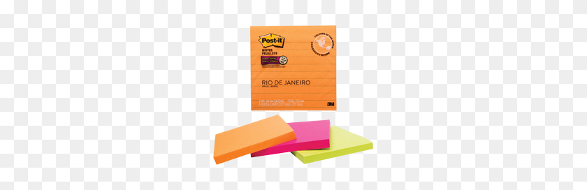 383x212 Post Super Sticky Notes X Sheets Per Pad Assorted Rio - Post It PNG