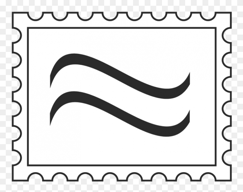800x622 Postage Stamp Clip Art Black And White - Postage Stamp Clip Art
