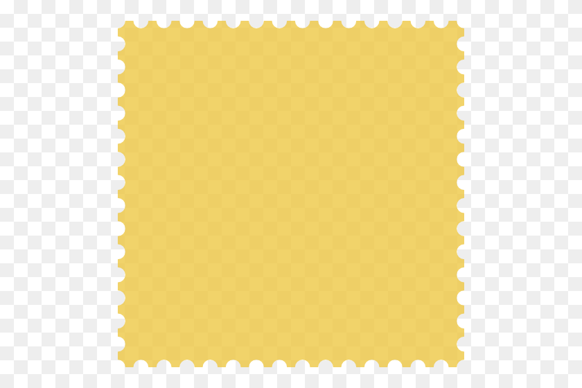 500x500 Postage Stamp Edge - Postage Stamp PNG