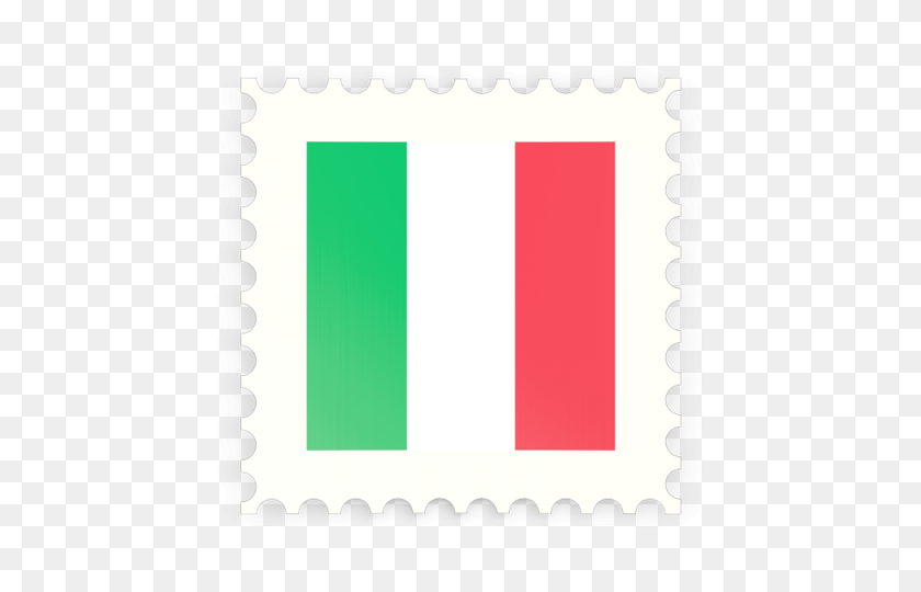 640x480 Почтовая Марка Значок Иллюстрации Флага Италии - Почтовая Марка Png