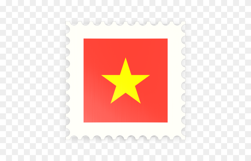 640x480 Sello De Correos Icono De La Ilustración De La Bandera De Vietnam - Sello De Correos Png