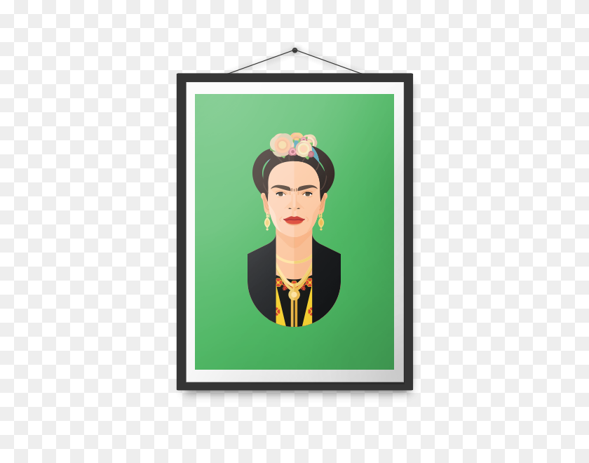 500x600 Poster - Frida Kahlo PNG