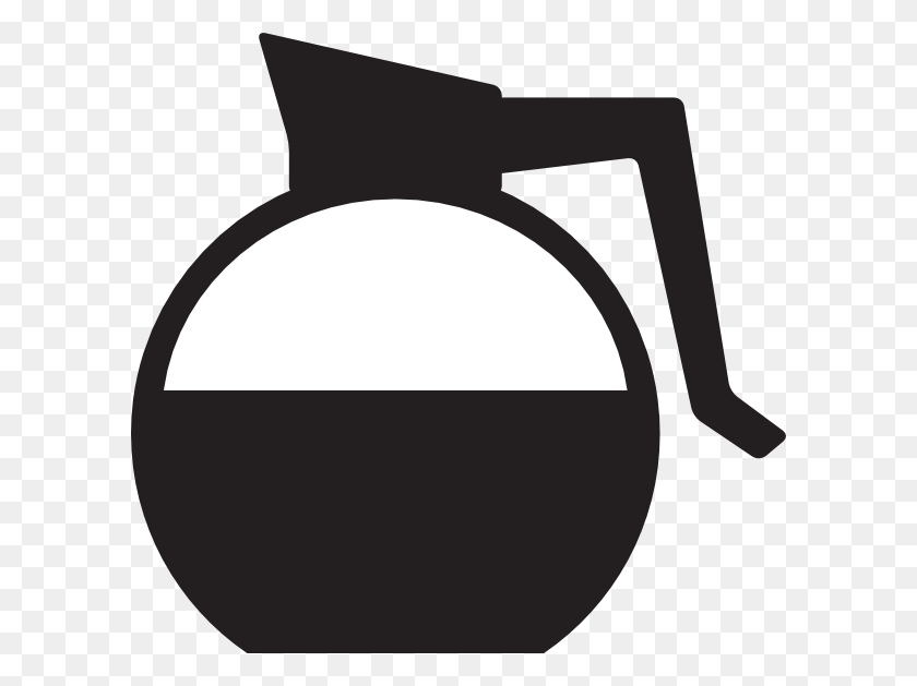 600x569 Pot Of Coffee Clip Art - Pot Clipart