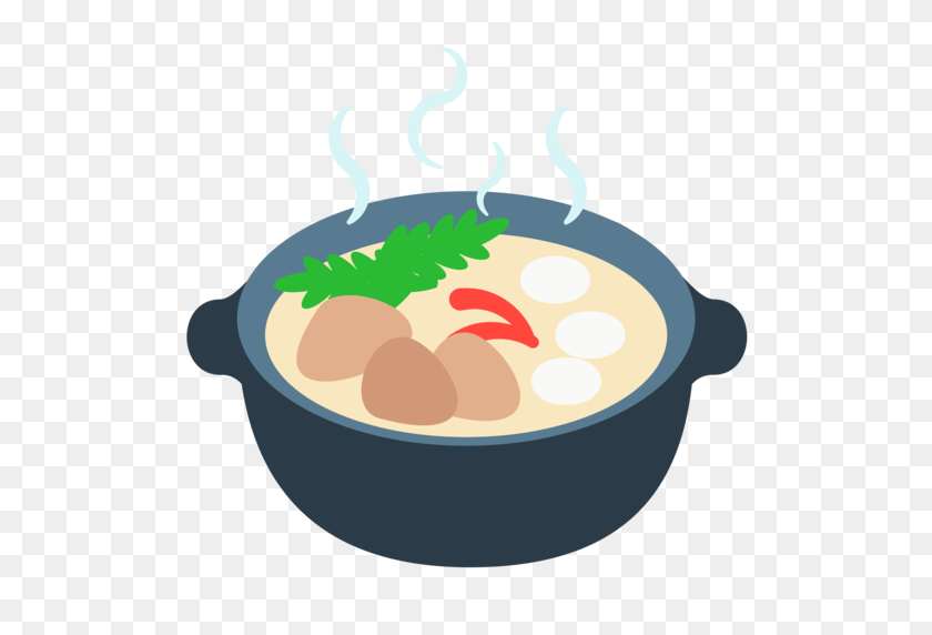 512x512 Pot Of Food Emoji - Pot Of Soup Clipart