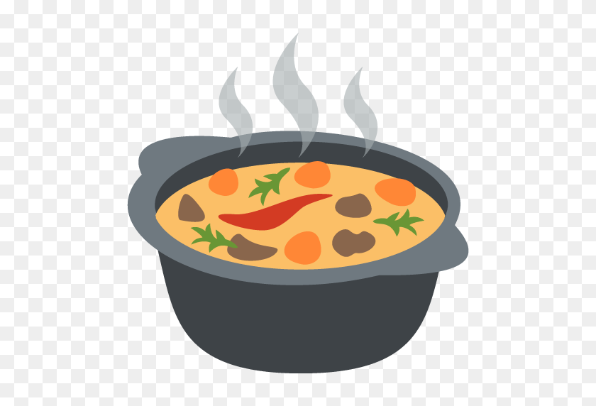 512x512 Pot Of Food Emoji For Facebook, Email Sms Id - Food Emoji PNG