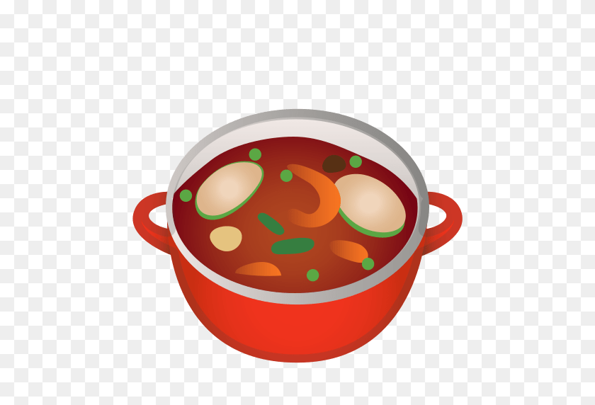 512x512 Pot Of Food Emoji Meaning With Pictures From A To Z - Food Emoji PNG
