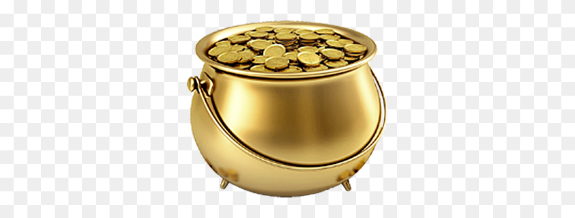 294x259 Pot Of Gold - Pot Of Gold PNG