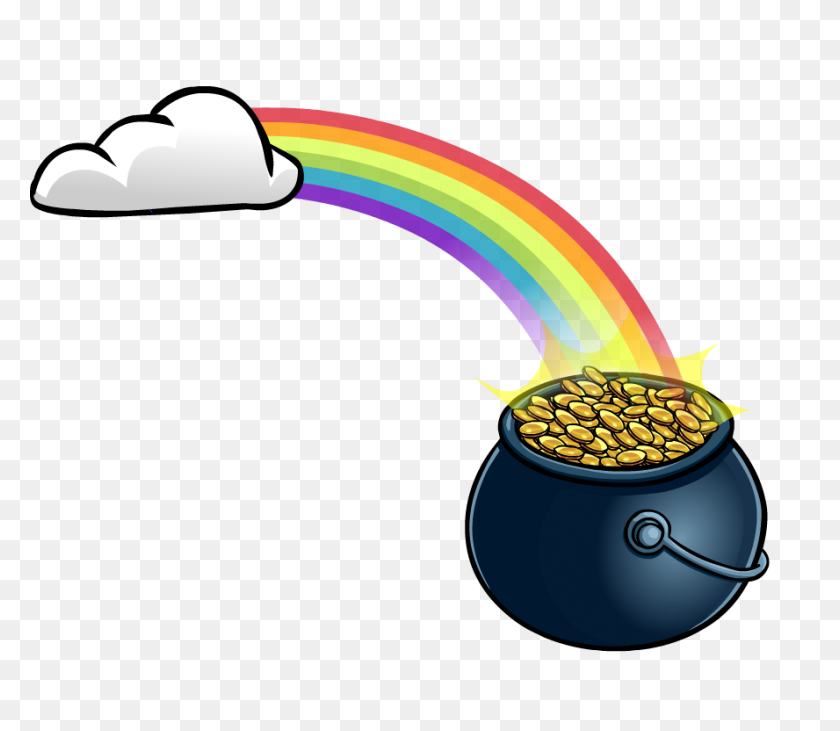888x764 Pot Of Gold Clipart - Pot Clipart Black And White