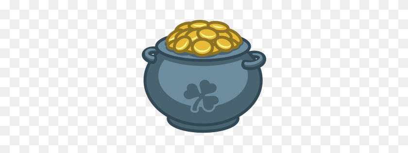 256x256 Pot Of Gold Icon St Patricks Day Iconset - Pot Of Gold PNG