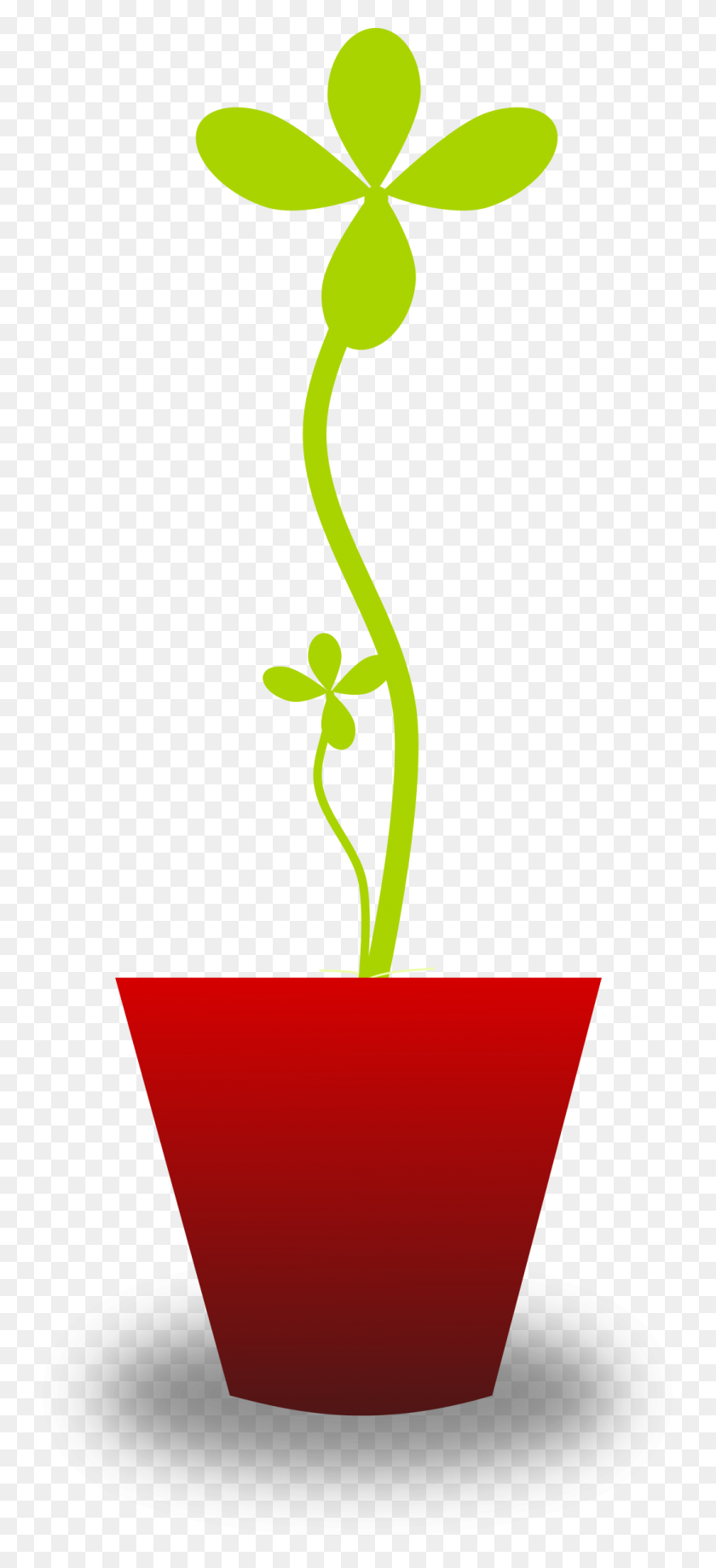1052x2400 Potted Plants Clipart Sapling - Potted Plant PNG