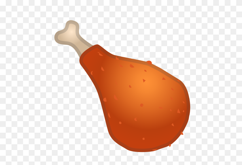 512x512 Poultry, Leg, Food, Chicken Icon Free Of Noto Emoji Food Drink Icons - Chicken Leg PNG
