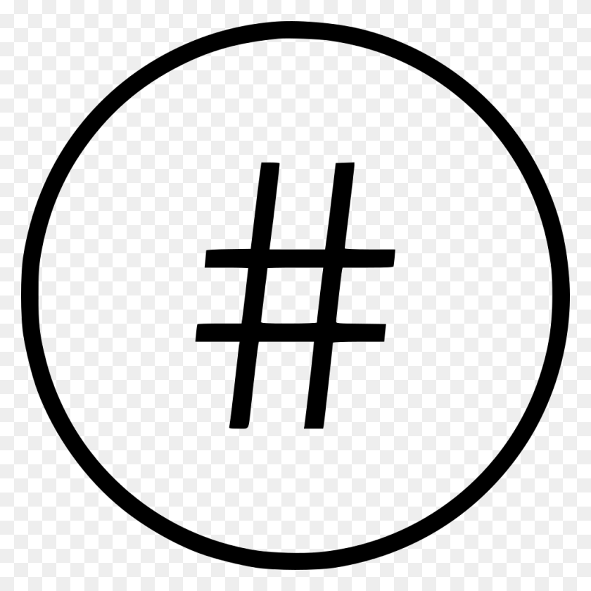 980x980 Pound Sign Hashtag Png Icon Free Download - Hashtag PNG