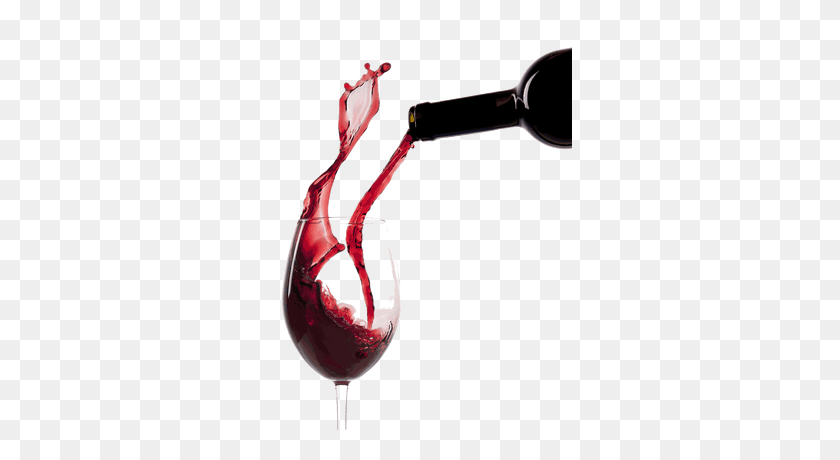 400x400 Pouring Red Wine Glass Transparent Png - Wine Glass PNG