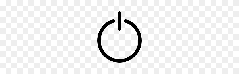 200x200 Power Button Icons Noun Project - Power Button PNG